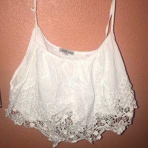 Charlotte Rousse white crop top